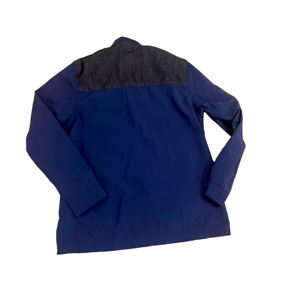 Vintage men’s Levi’s nylon dark denim lightweight shirt jacket shacket large - Picture 4 of 9